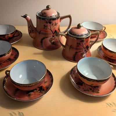 Vintage Hand Painted Made In Japan Tea Set