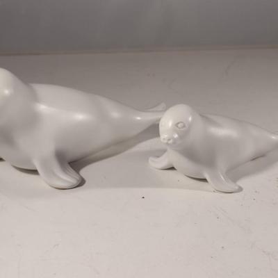 Collection of Porcelain Figurines- Sea Lions and Mermaid- B&G and Tirschenreuth (#28) (K)