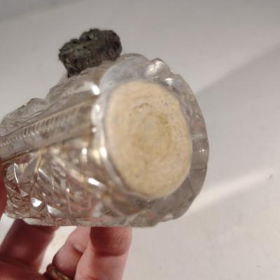 Vintage Crystal Salt and Pepper Shakers (#27) (K)
