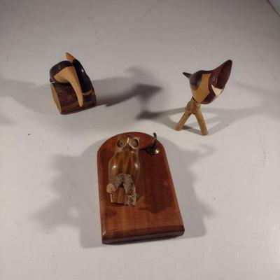 Collection of Hand Carved Argentinian Wood Home Decor (#26) (K)