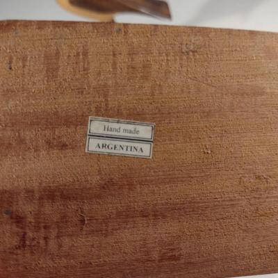Collection of Hand Carved Argentinian Wood Home Decor (#26) (K)