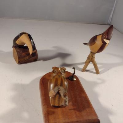 Collection of Hand Carved Argentinian Wood Home Decor (#26) (K)