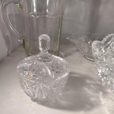 Collection of Glass/Crystal Serving Pieces (#24) (K)
