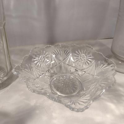 Collection of Glass/Crystal Serving Pieces (#24) (K)