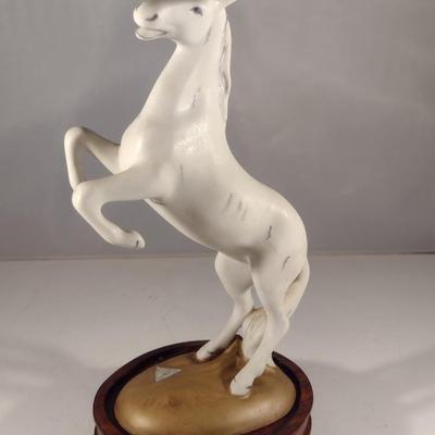 Royal Dux Porcelain Horse Figurine with Stand- Approx 9" Tall (#22) (K)