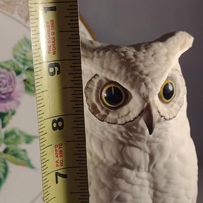 Boehm Rose Plate and Owl Figurine (#21) (K)