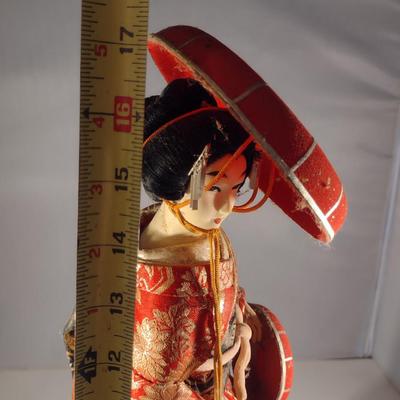Vintage Japanese Doll- Geisha Dancer(#19). (K)