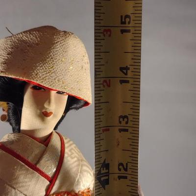 Vintage Japanese Nishi Doll- Approx 15" Tall (#17). (K)