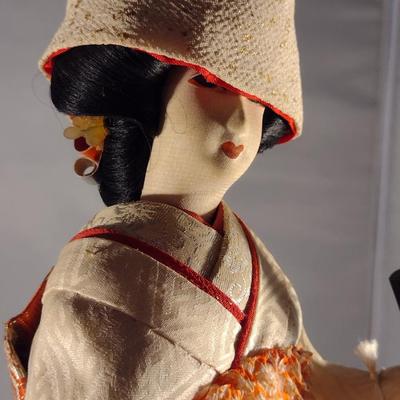 Vintage Japanese Nishi Doll- Approx 15" Tall (#17). (K)