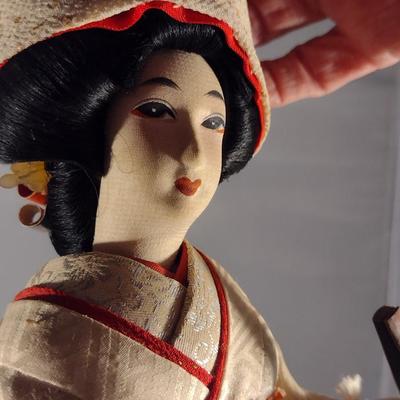 Vintage Japanese Nishi Doll- Approx 15" Tall (#17). (K)