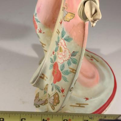Vintage Craftsman Hakata Japanese Figurine- Geisha (#16). (K)