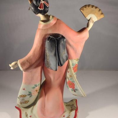 Vintage Craftsman Hakata Japanese Figurine- Geisha (#16). (K)