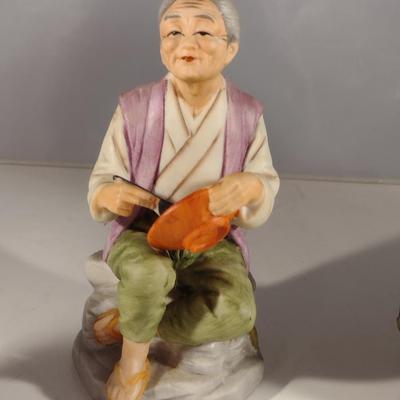 Collection of Vintage Japanese Clay Figurines (#6) (K)