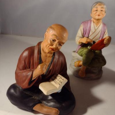 Collection of Vintage Japanese Clay Figurines (#6) (K)