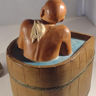Collection of Vintage Japanese Clay Figurines (#6) (K)