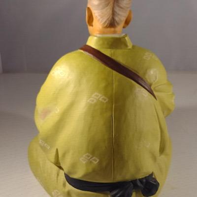 Vintage Hakata Urasaki Japanese Clay Figurine- Pot Maker (#2) (K)
