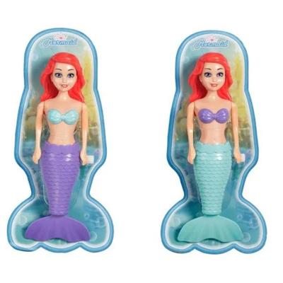 2-Pack Mermaid Bath Toys for Toddlers Kids Girls - Princess Wind Up Tail Flap Floating Water Bathtub Toys