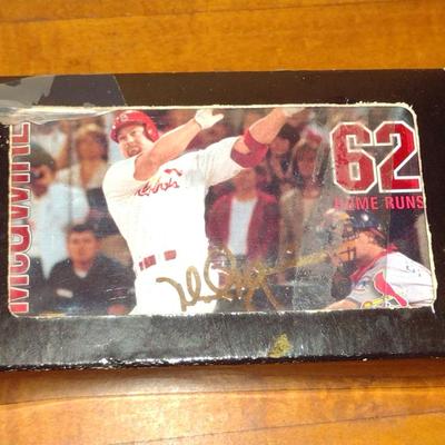Items Commemorating Mark McGwire's 62nd Home Run- Pacific Trading Cards and 24K Gold Signature Card (K)