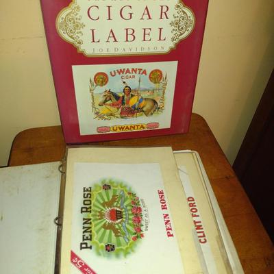 Collection of Cigar Labels with Hardback Book by Joe Davidson (K)
