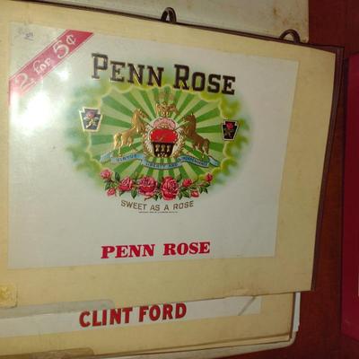 Collection of Cigar Labels with Hardback Book by Joe Davidson (K)