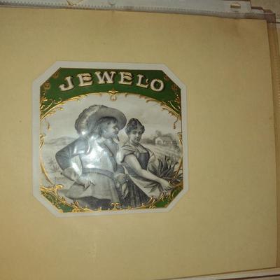 Collection of Cigar Labels with Hardback Book by Joe Davidson (K)