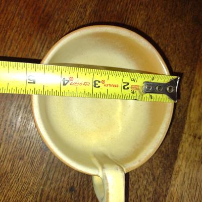 Collection of Pottery Kitchen Items- Pitcher, Coffee Cup, and Covered Bakers (K)