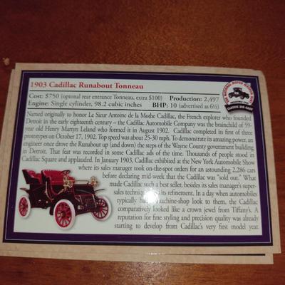 1903 Cadillac Runabout Tonneau Model from National Motor Museum Mint (K)