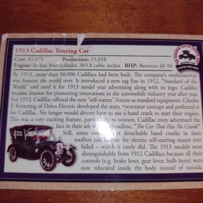 1913 Cadillac Touring Car Model from National Motor Museum Mint (K)