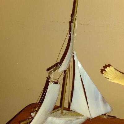 Ship and Eagle Figurines (K)