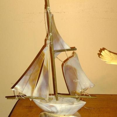 Ship and Eagle Figurines (K)