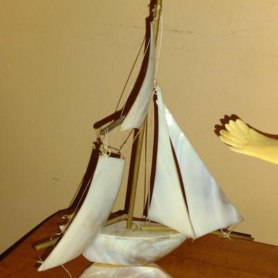 Ship and Eagle Figurines (K)