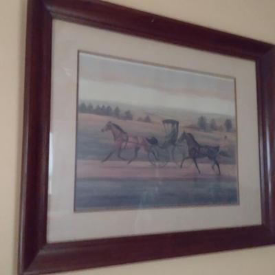 'Yesterday's Challenge' by Judith Zimmers Blinn Signed and Numbered Print Framed Under Glass (K)
