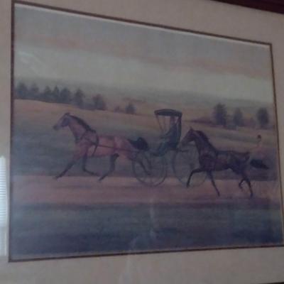 'Yesterday's Challenge' by Judith Zimmers Blinn Signed and Numbered Print Framed Under Glass (K)