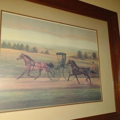 'Yesterday's Challenge' by Judith Zimmers Blinn Signed and Numbered Print Framed Under Glass (K)