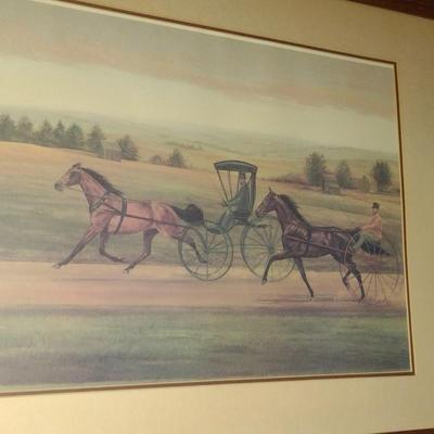 'Yesterday's Challenge' by Judith Zimmers Blinn Signed and Numbered Print Framed Under Glass (K)