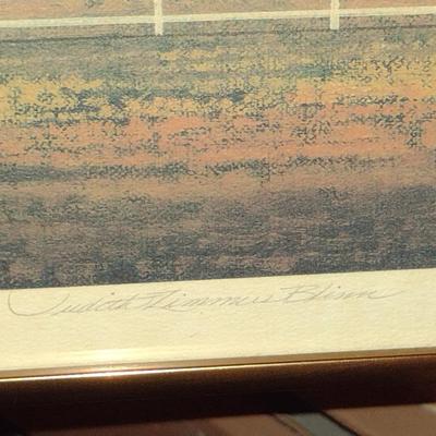 'Sunday Speedway' by Judith Zimmers Blinn- Framed Under Glass- Signed and Numbered Print (K)