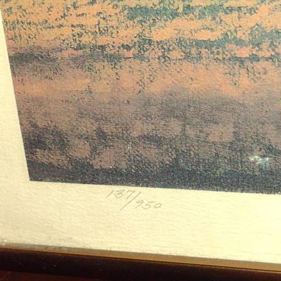 'Sunday Speedway' by Judith Zimmers Blinn- Framed Under Glass- Signed and Numbered Print (K)