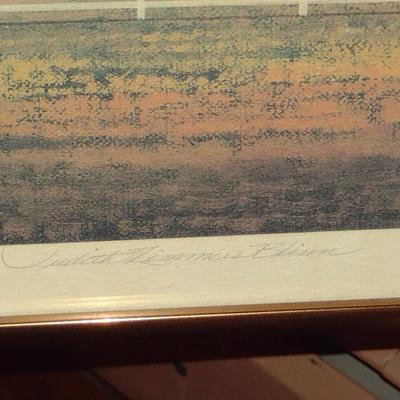 'Sunday Speedway' by Judith Zimmers Blinn- Framed Under Glass- Signed and Numbered Print (K)