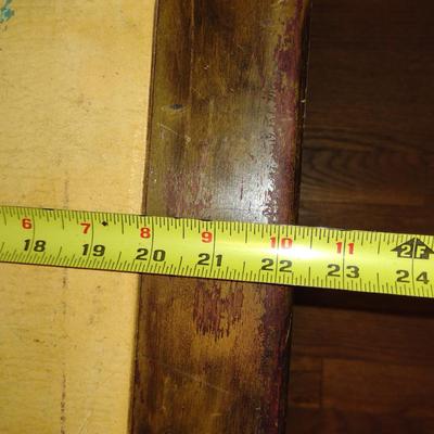 Vintage LegoMatic Wood Frame Folding Table- Approx 20" x 18" x 16" Tall (K)