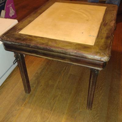 Vintage LegoMatic Wood Frame Folding Table- Approx 20" x 18" x 16" Tall (K)