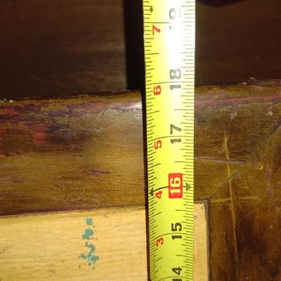 Vintage LegoMatic Wood Frame Folding Table- Approx 20" x 18" x 16" Tall (K)