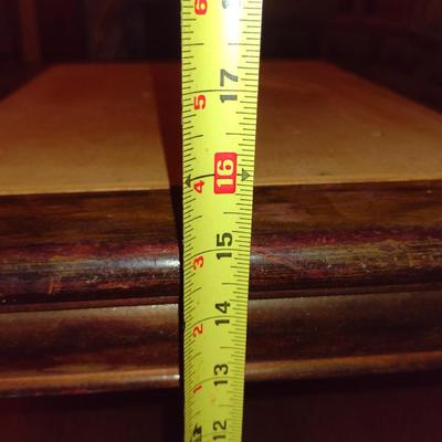 Vintage LegoMatic Wood Frame Folding Table- Approx 20" x 18" x 16" Tall (K)