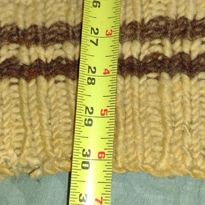 Original Handmade Cowichan Indian Raw Wool Sweater with Zippered Front (K)