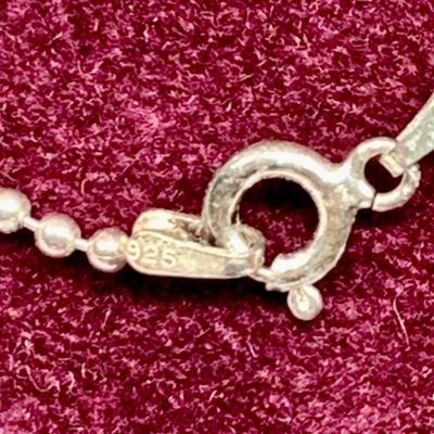 Lot 301: 925 Italy Sterling Silver Ball Chain 24” 5.85gtw