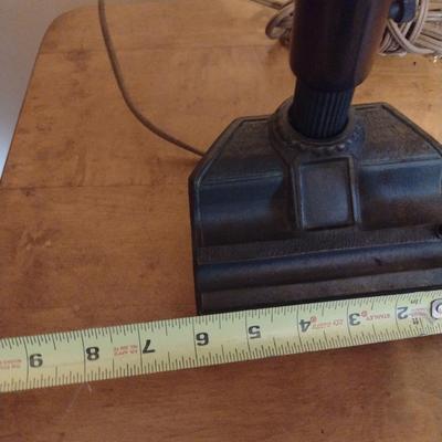 Antique Cast Metal Electric Desk Lamp with Pen Holder- Jos L. Shoemaker, Philadelphia, PA- Approx 11 1/2" Tall (K)