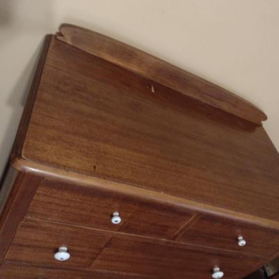 Vintage Wooden Two Over Four Drawer Tall Dresser- Approx 31 1/4" x 18" x 49 1/2" Tall (K)