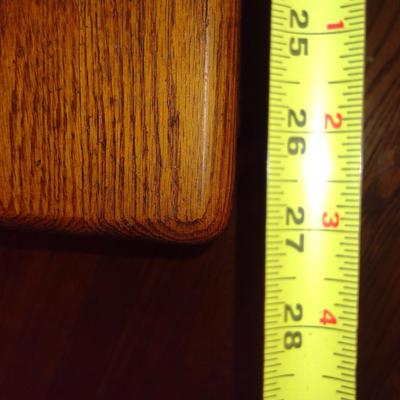 Vintage Wooden Two Tier Side/Accent Table with Stretcher Shelf (K)