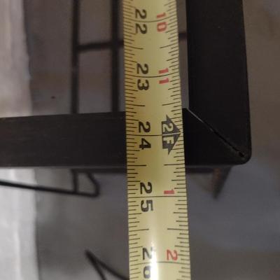 Metal Table/Aquarium Frame with Unattached Wooden Top (K)