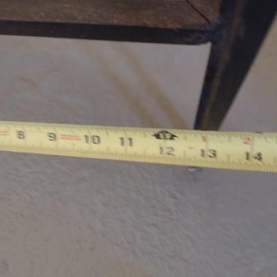Metal Table/Aquarium Frame with Unattached Wooden Top (K)
