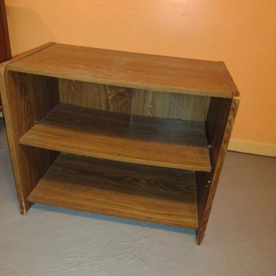 Wood Finish Media Stand- Approx 28" x 14 1/2" x 23 1/2" Tall (K)